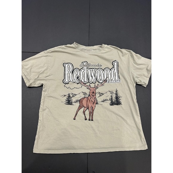 Men California Redwood Graphic Print Crew Neck T-Shirt M (276) - Picture 1 of 4